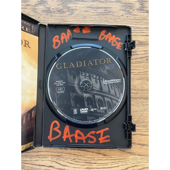 Gladiator 2000 DVD Widescreen Russell Crowe Joaquin Phoenix Drama Epic Pre-Owned - Picture 3 of 4